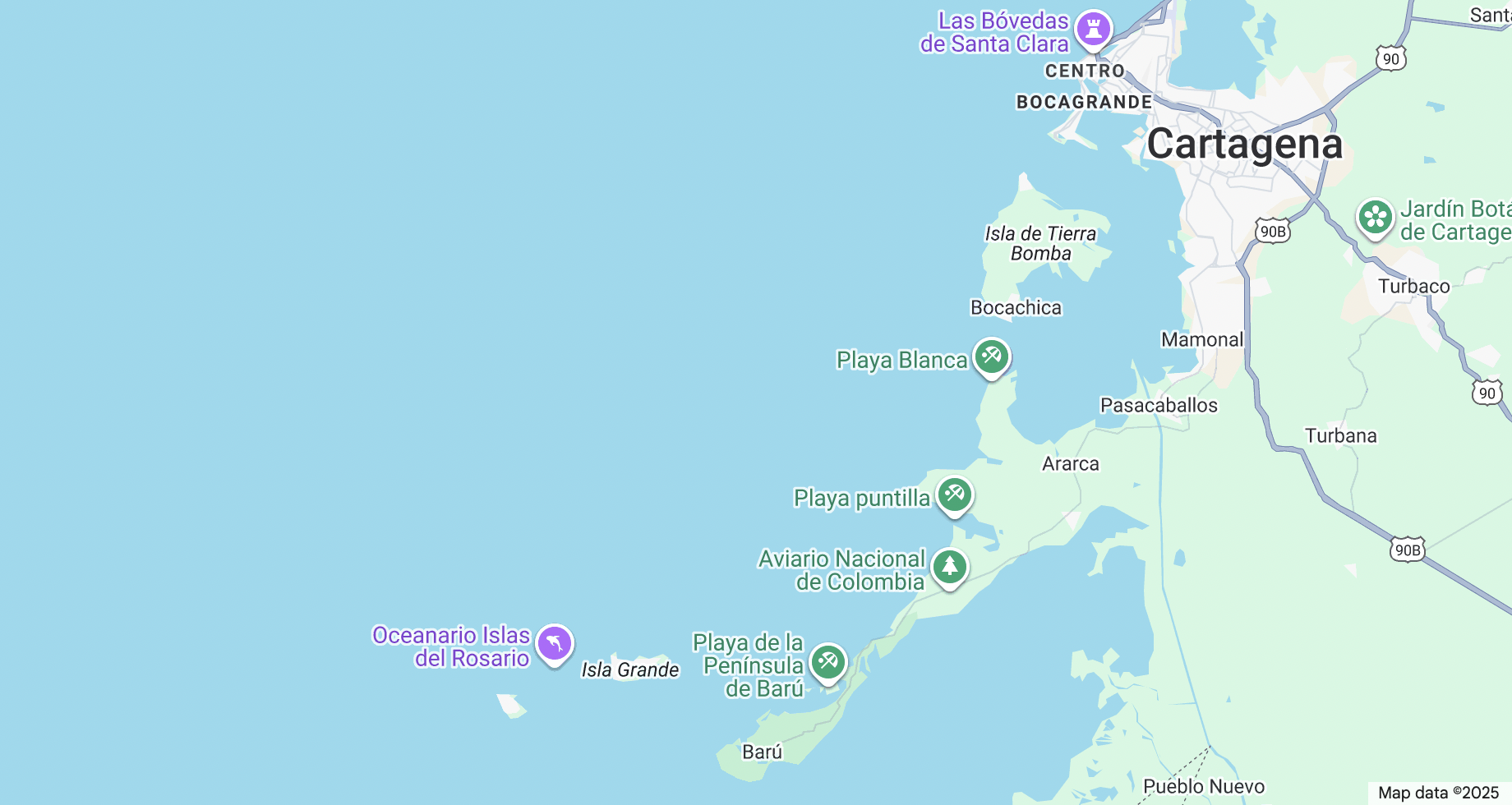 Rosario Islands Google Maps