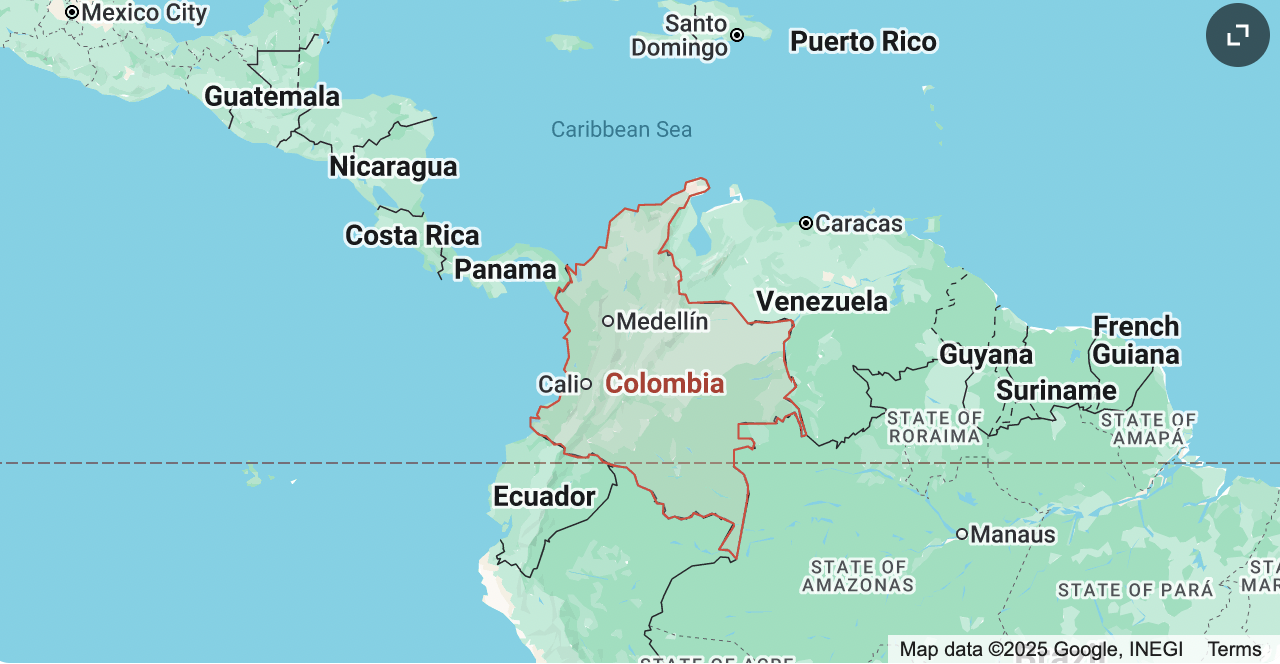 map of colombia google maps